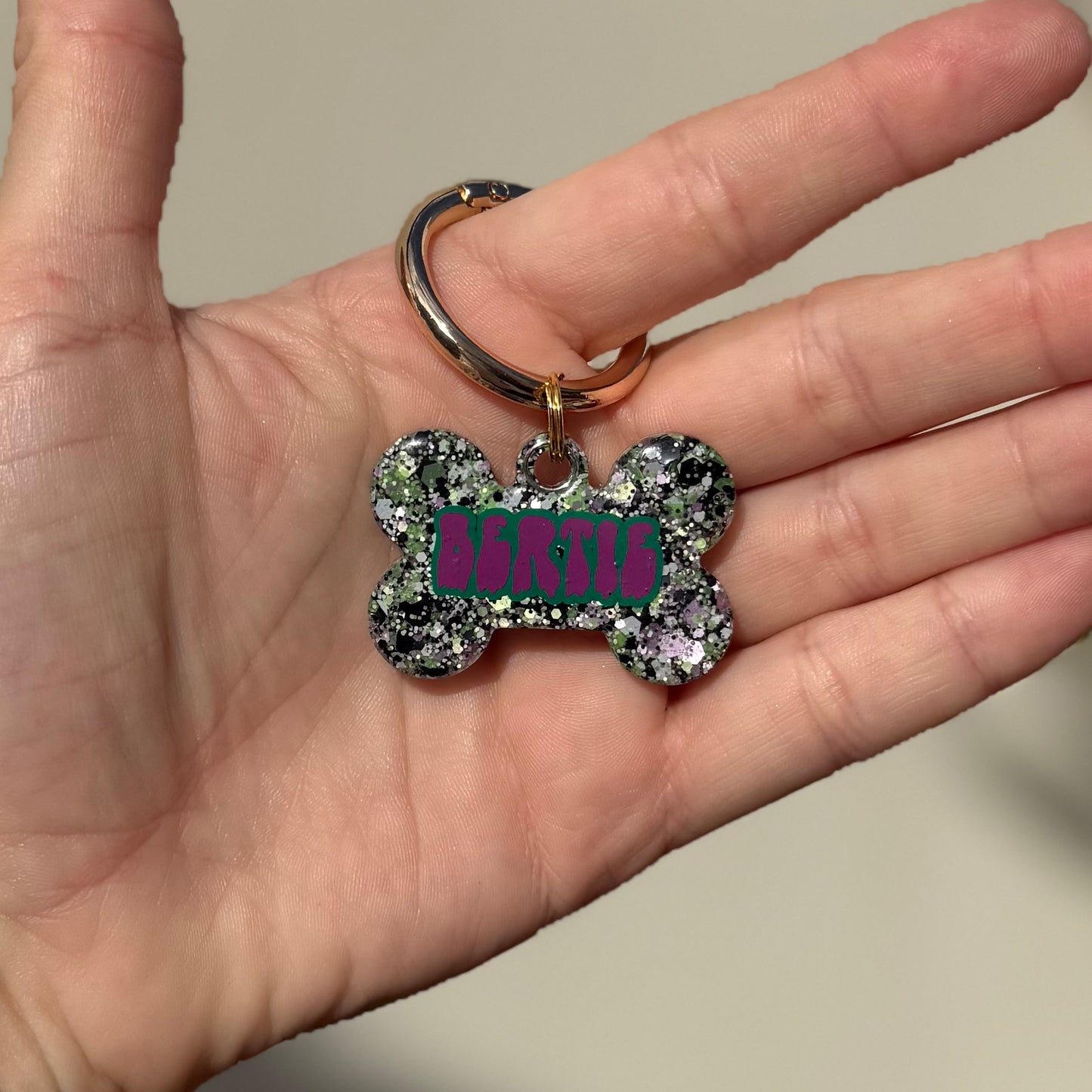 Ghoul Glitter Dog Tags