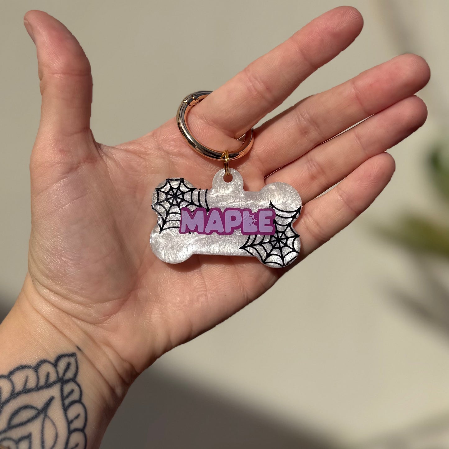 Web of Woofs Dog Tag