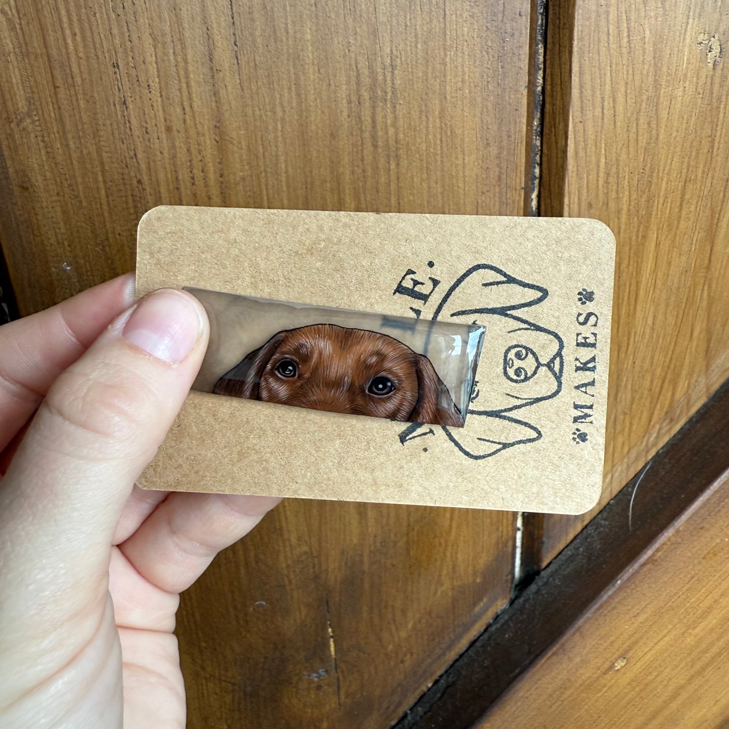 Peekaboo Pet Portrait Keyring