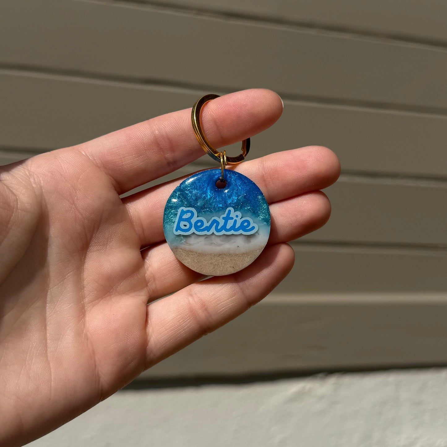 Day at the Beach Dog Tags