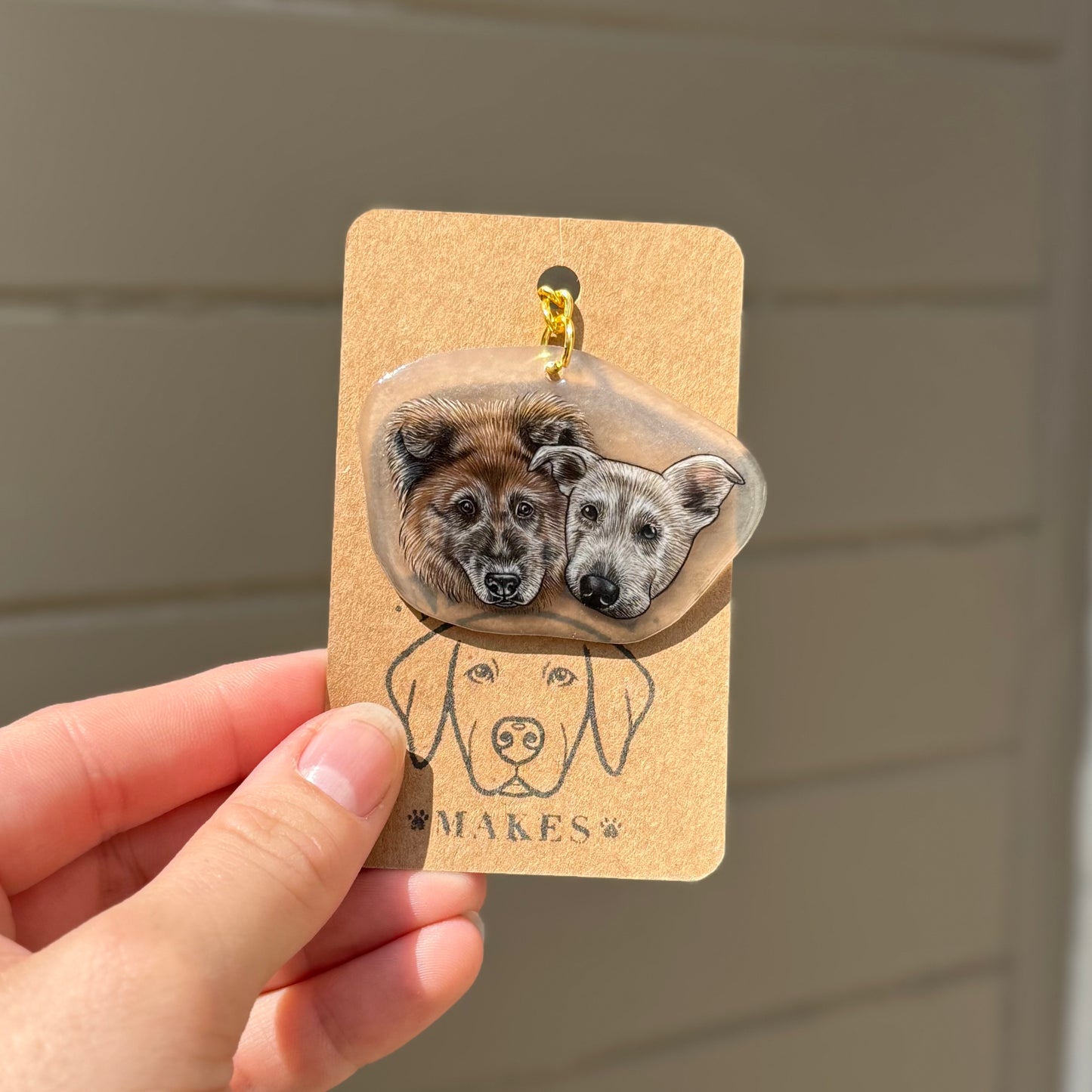 Pet Portrait Keyrings