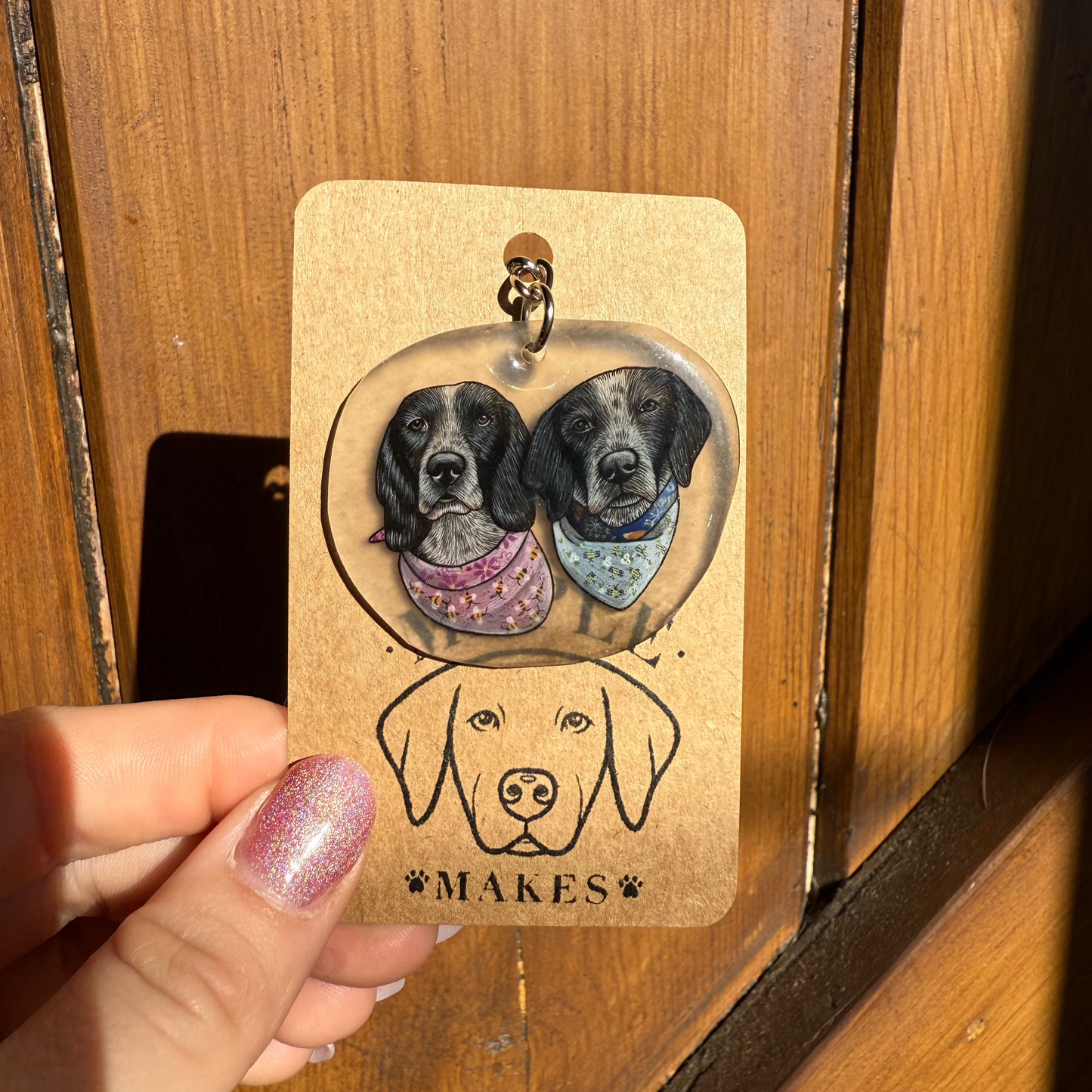 Pet Portrait Keyrings