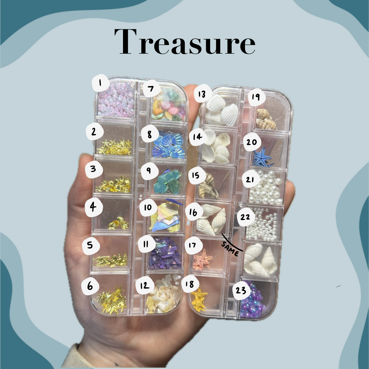 Mermaid Treasure Dog Tags