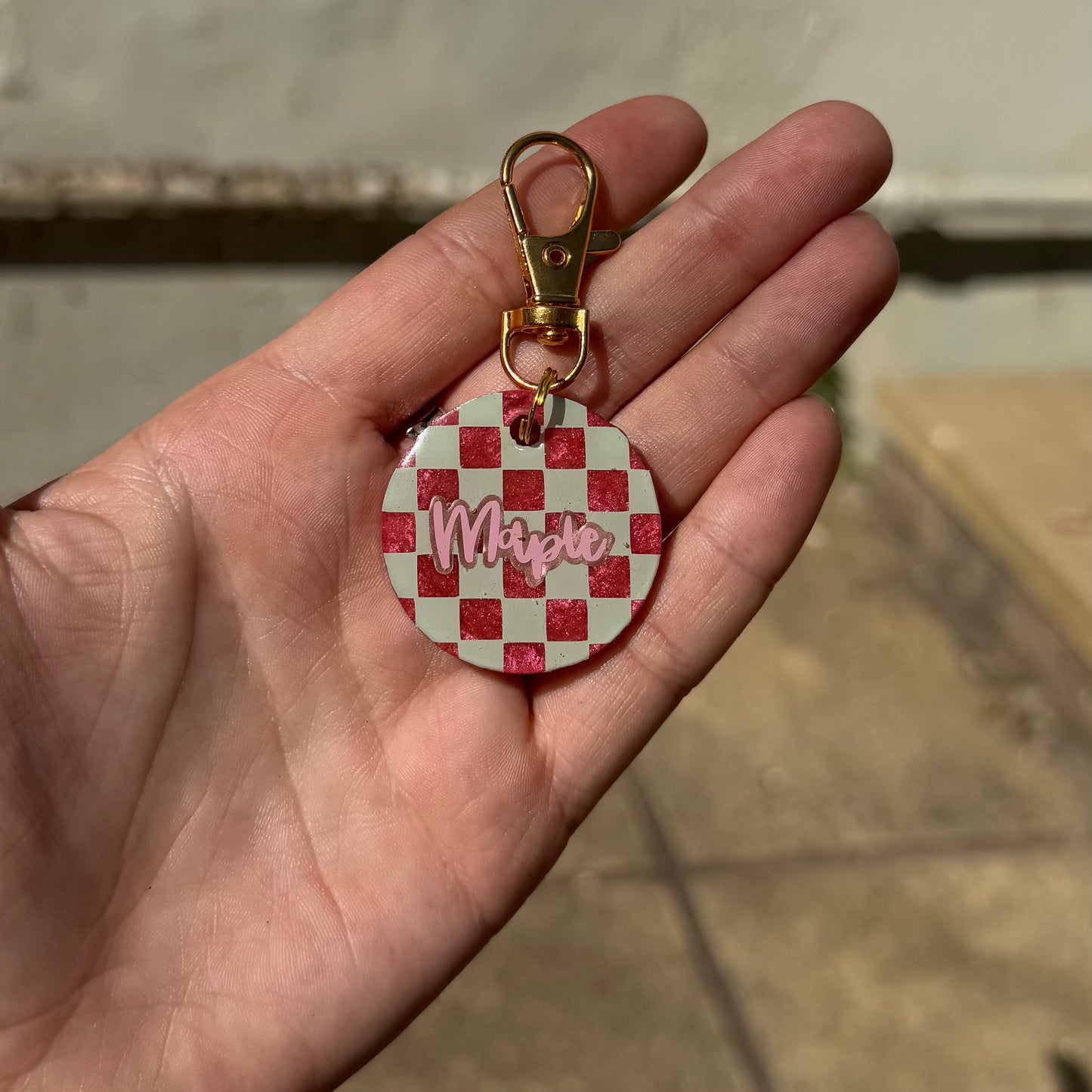 Checkered Dog Tags