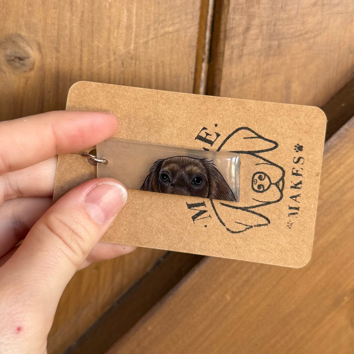 Peekaboo Pet Portrait Keyring