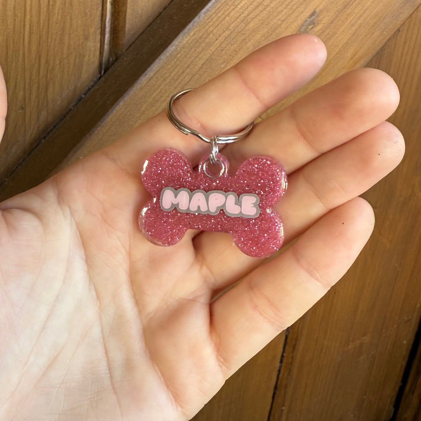 Fine Glitter Dog Tags