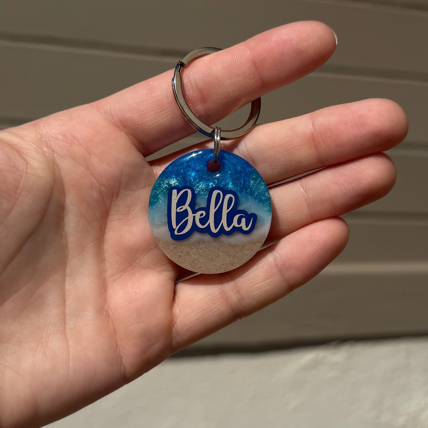 Day at the Beach Dog Tags