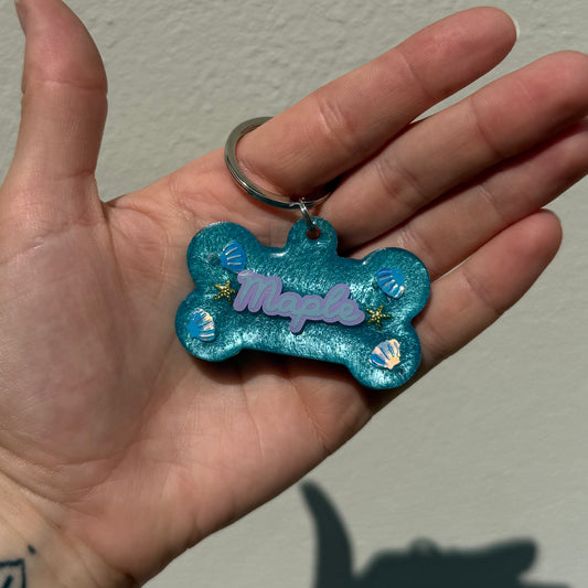 Mermaid Treasure Dog Tags