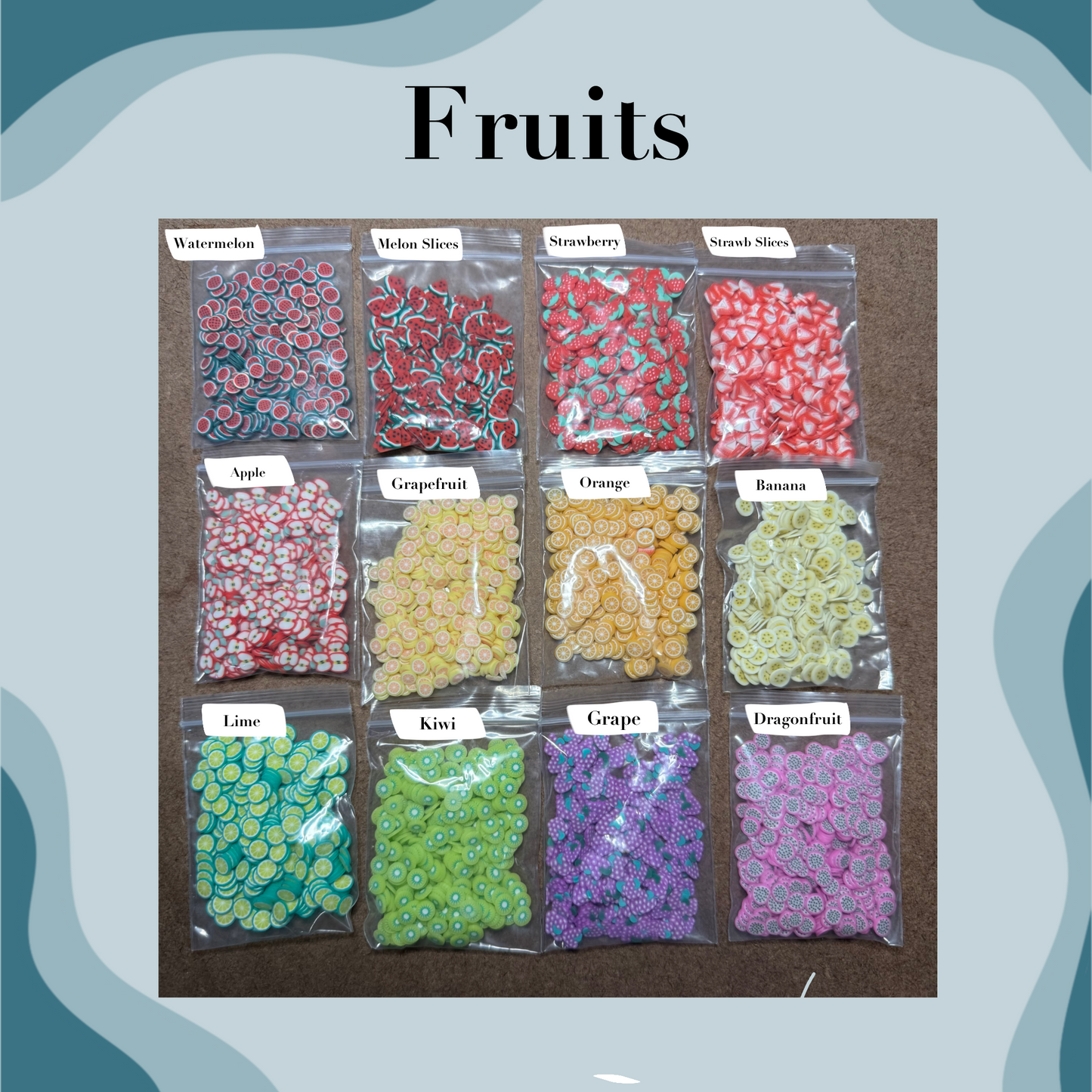 Summer Fruits Dog Tags